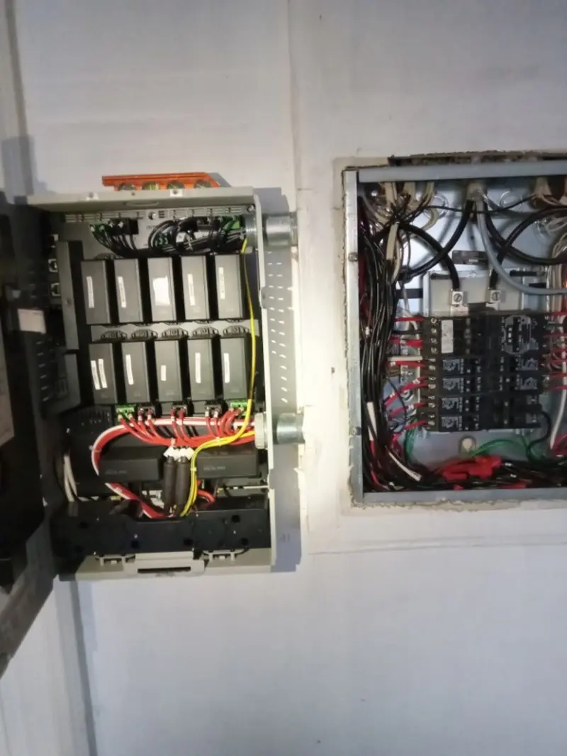 Electrical panel upgrade completed for Security Camera Wiring in Hinsdale